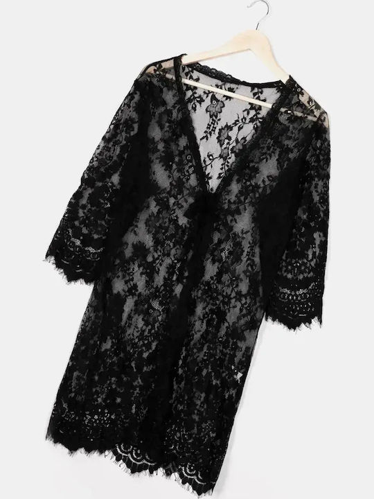 Σετ Babydoll Ρόμπα Δαντέλα Μέγεθος One Size