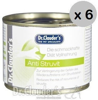 Dr.Clauders Anti Hrană Umedă pentru Pisici cu Păsări de curte, Carne de vită, Orez și Somon 6x200gr