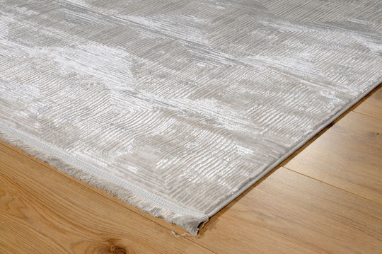 Tzikas Carpets Kandy Set Klassiker Schlafzimmer-Teppichsets Synthetisch,Polyester/Cotton/Leather Grey 211-0-355-74731-095 3Stück