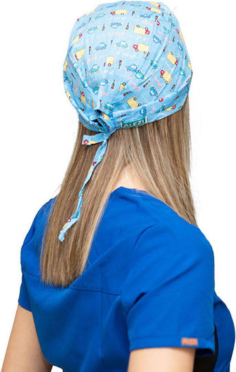 Alezi Unisex Σκουφάκι Χειρουργείου Πολύχρωμο από Βαμβάκι και Πολυεστέρα