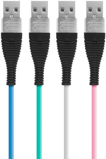 Delight Cablu De Date Micro USB Cu Înveliș Din Silicon 4 Culori 1 M