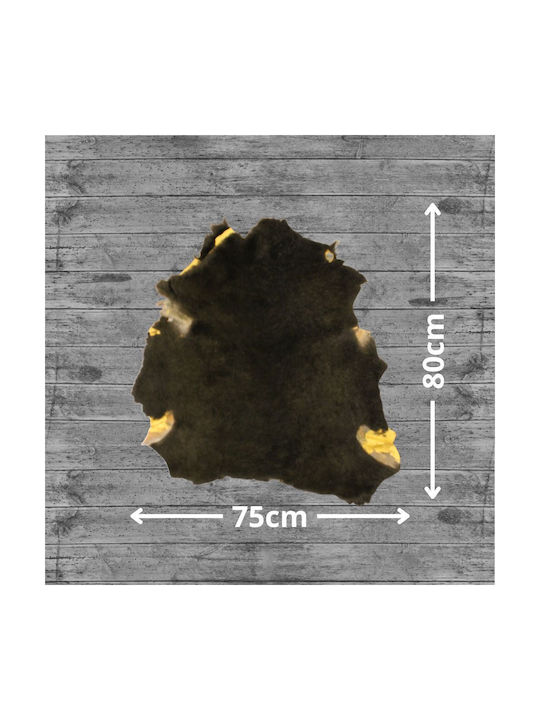 Χαλί Δερμάτινο 80x75cm Πράσινο Σκούρο