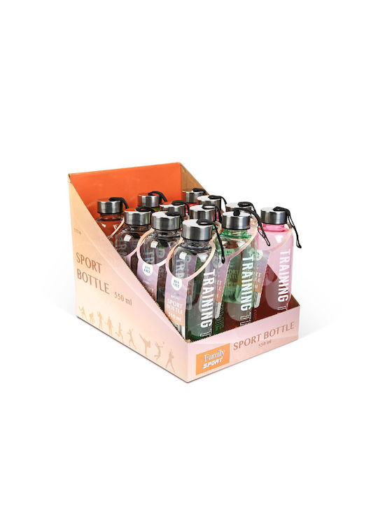 Wasserflasche Kunststoff 550ml Transparent