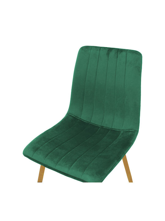 Noor Dining Room Velvet Chair Cypress 44x53x86cm