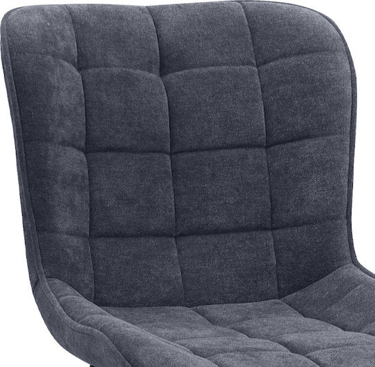 Dining Room Fabric Chair Anthracite 48x58x81cm