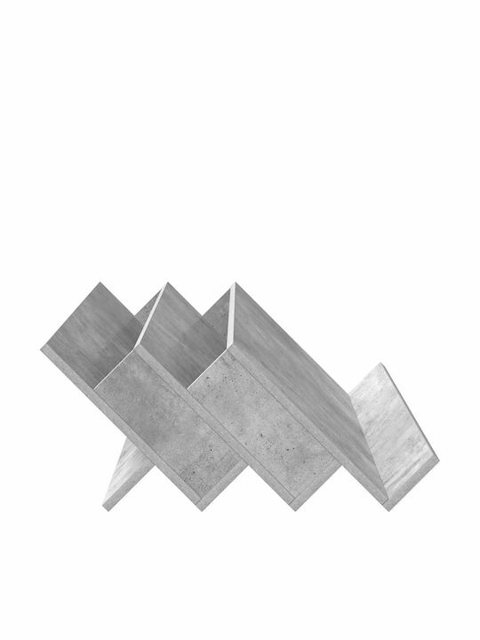 vidaXL Wooden Magazine Rack Gray 53x28.5x90cm