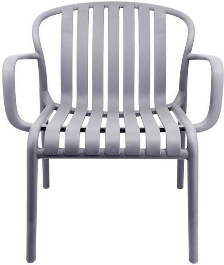 Outdoor Chair Polypropylene Dark Grey 82x60x75cm