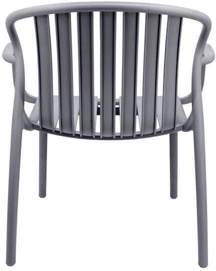 Outdoor Chair Polypropylene Dark Grey 82x60x75cm
