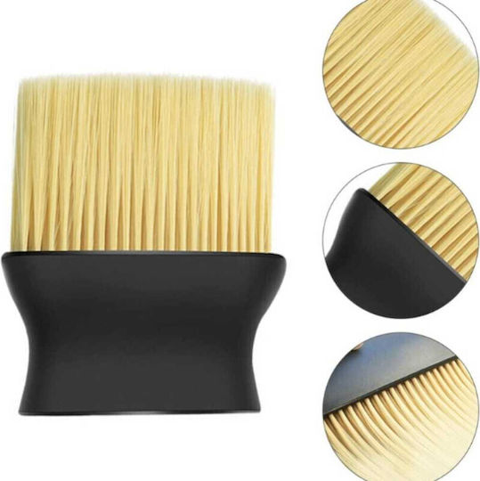 Set 4 Capace Hexagonale Supape Roți Aluminiu 1.8 Cm Negru Perie Softtouch Perii Nailon Mâner Ergonomic