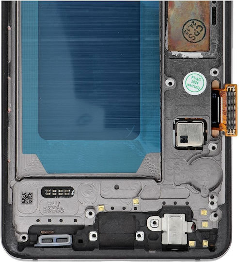 Οθόνη Fixcell Display mit Touch-Mechanismus und Rahmen für Samsung S10 G973 (Schwarz)