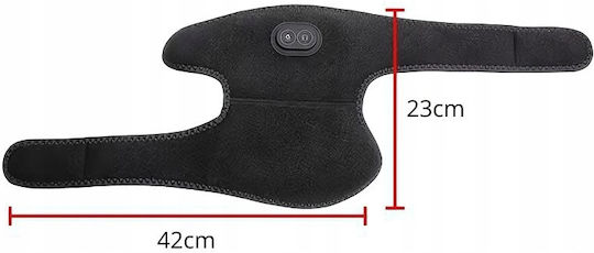 Zola Elektrische Massager Gegen Cellulite Heizungs Vibrationsgerät Zielbereich 3 Einstellbare Riemen USB 62 X 23 Cm Schwarz