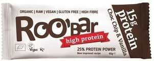 Protein Bar Raw Organic Chocolate Flakes Vanilla 60g