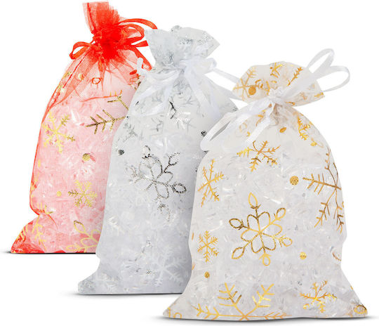 Sac pentru Cadou Argintiu 10x15cm. 12buc