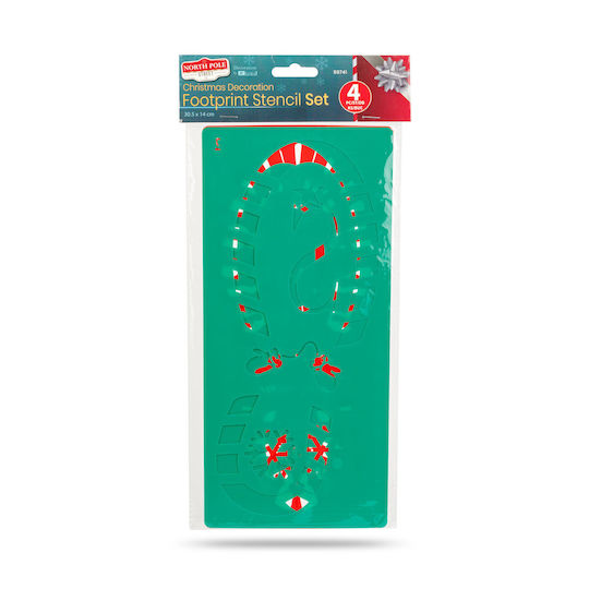 Set Stencils Decorative Traces – Plastic – 30.5 X 14 Cm – 4 Pieces