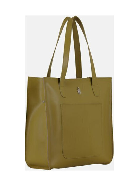 Leather Women's Bag Shoulder Green