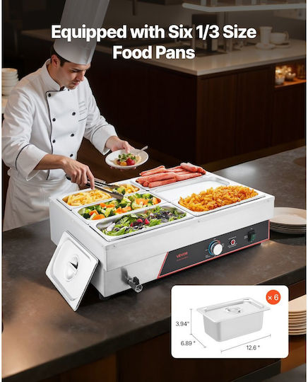 Vevor Heating Buffet Tray / Plate Surface 1500W