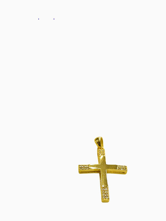 Silber Vergoldeter Kreuz Zirkon Silber 925 Silber Vergoldeter Kreuz Zirkon Silber 925