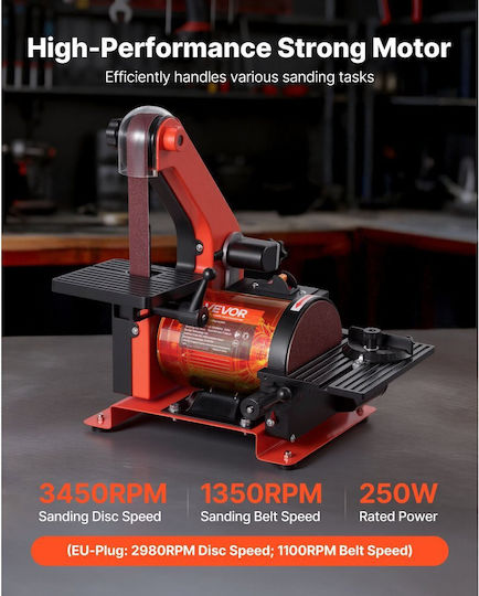 Vevor Belt/Disk Sander 125mm 2980rpm 250W DPSGJZHYPWBX87XUH001V2