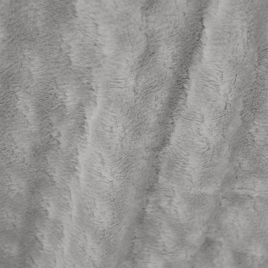 Lino Home Κουβέρτα Sherpa Υπέρδιπλη 220x240εκ. Ασημί