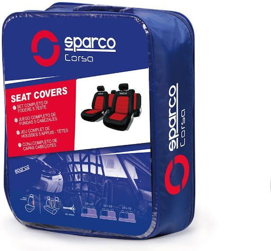 Sparco 4бр Полиестерни Червен / Червено