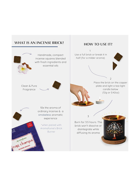 Αρωματικά Τουβλάκια Θυμιάματος Royal Sandal Incense Bricks 10τμχ