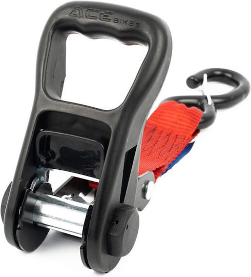 Acebikes Set Motorcycle Tie Down Straps Transport Ratchet Premium Deluxe Pack