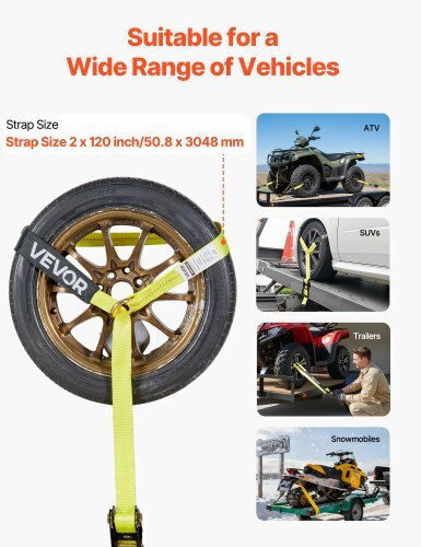 Vevor Car Luggage Strap with Ratchet 8x8cm CLJGTJ2LTXBPN6TE9001V0