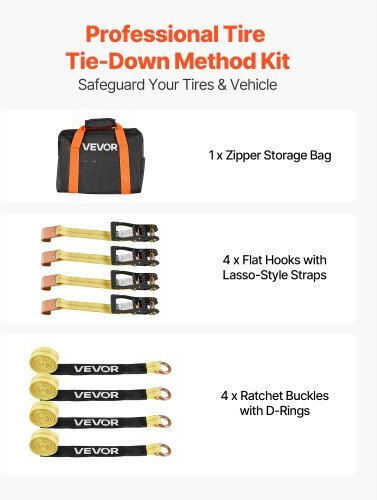 Vevor Car Luggage Strap with Ratchet 8x8cm CLJGTJ2LTXBPN6TE9001V0