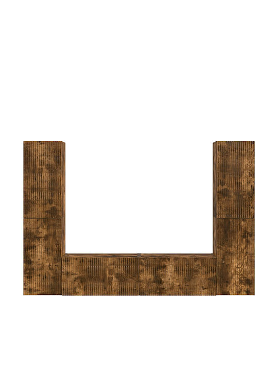 Unitate TV pentru sufragerie Smoked Oak cu iluminare L30xA31xÎ60cm