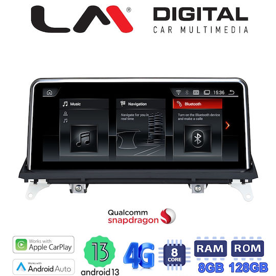 LM Digital Sistem Audio Auto Pentru BMW X5 (E70) / X6 2006 > 2010 Bluetooth USB AUX Wi-Fi GPS Apple CarPlay Android Auto