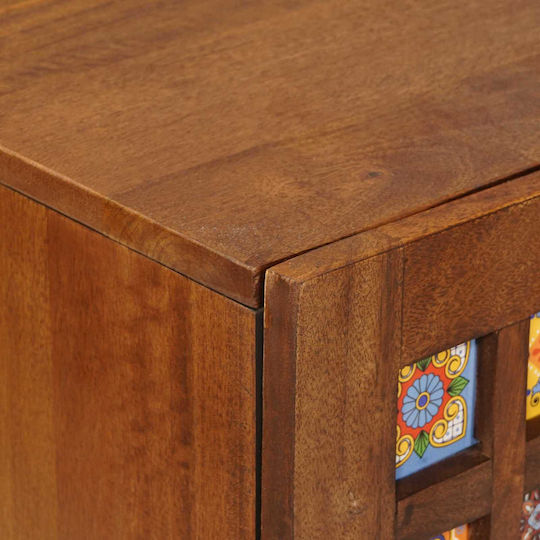 Office Storage Cabinet Walnut L90xW33.5xH75cm