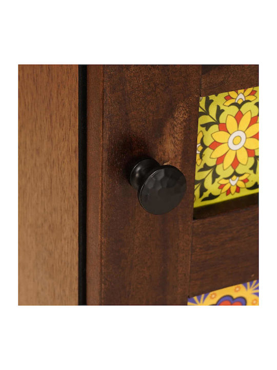 Cabinet de Birou din Lemn Masiv Walnut 40x33.5x75cm