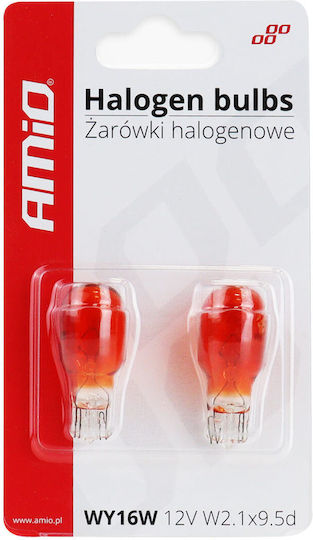 AMiO Lamps Car W2.1X9.5D Orange 12V 16W 10pcs