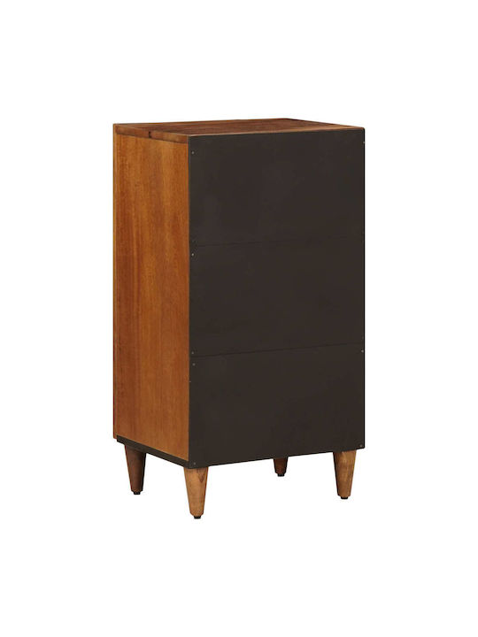 Cabinet de Birou din Lemn Masiv Walnut 40x33.5x75cm