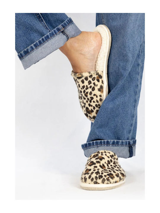 Χειμερινές Γυναικείες Παντόφλες LEOPARD