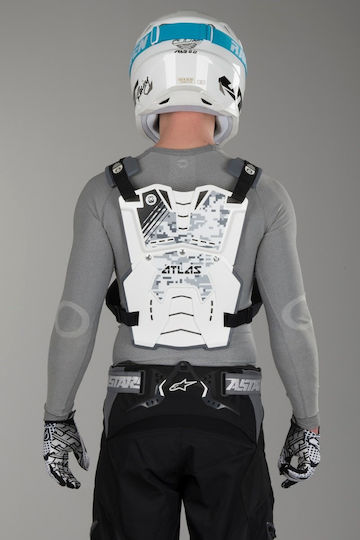 Atlas Filtri Motocross Chest Protector White Color
