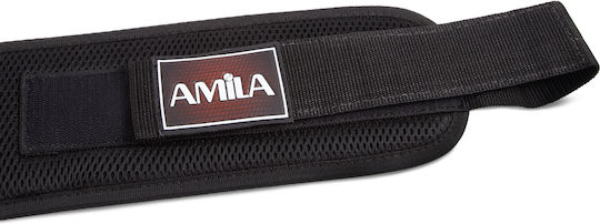 Amila Weight Lifting Belt Special Stays Support Amila M 44327-18 Black
