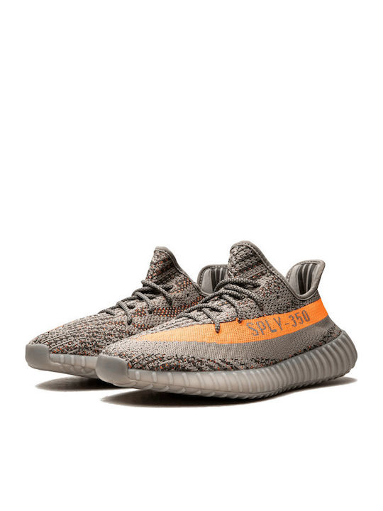Adidași Yeezy Boost 350 V2 Beluga RF / Gri Steeple / Roșu Solar