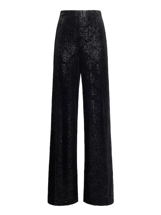 Femei Din material textil Pantaloni cu Croială Palazzo Black