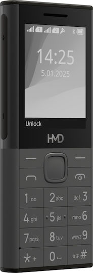 HMD 150 Music Dual SIM Мобилен Телефон с Бутони (Меню на Английски Език) Черен