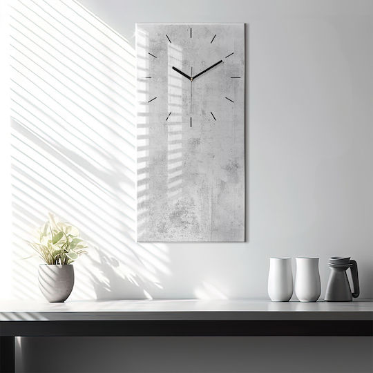 Tulup Αθόρυβο Ρολόι Τοίχου Γυάλινο Γκρι 30x60cm Tulup Αθόρυβο Ρολόι Τοίχου Γυάλινο Γκρι 30x60cm