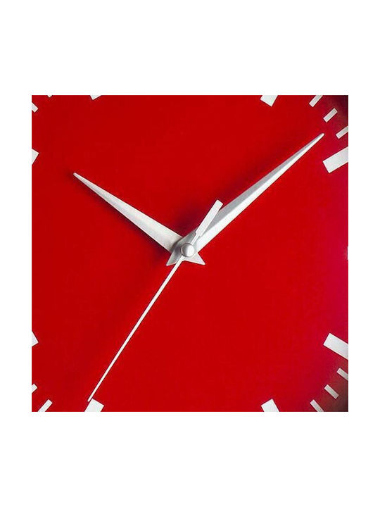 TFA Wanduhr Rot 30x4.1cm