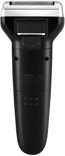 Kemei KM-6558 Ξυριστική Μηχανή Προσώπου Απλές Μπαταρίες / Επαναφορτιζόμενη