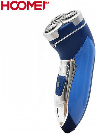 Hoomei Blue HM-7970B Rotating Electric Shaver Face Rechargeable