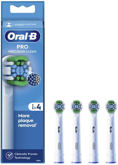 Oral-B Precision Clean CleanMaximiser Electric Toothbrush Replacement Heads Value Pack 4pcs