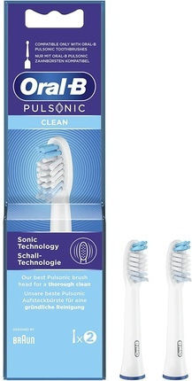 Oral-B Pulsonic Clean Electric Toothbrush Replacement Heads 299783 2pcs