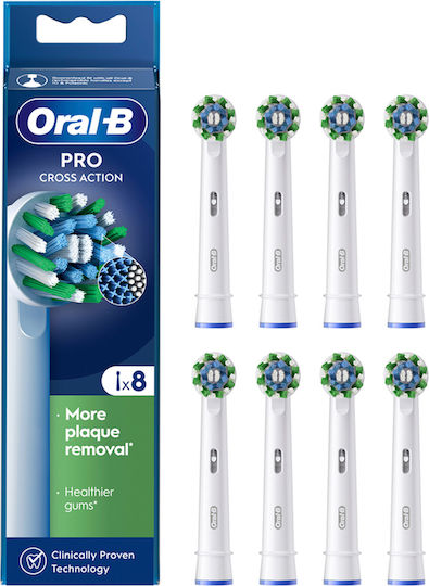 Oral-B CrossAction CleanMaximizer Rezerve Capete Periuță Dinti Electrică Pentru 8 Bucăți