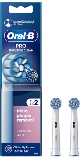 Oral-B Pro Sensitive Clean резервни глави за електрическа четка за зъби тънки влакна чувствителни венци 2бр