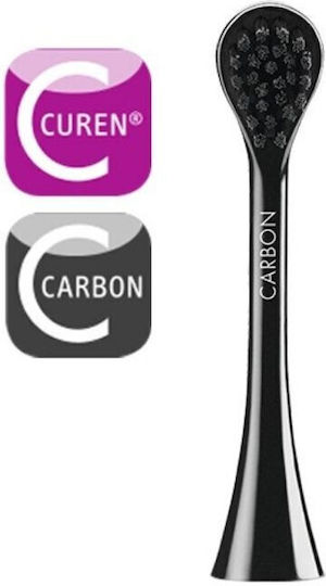 Curaprox Hydrosonic Black Is White Carbon Replacement Heads for Black 2pcs
