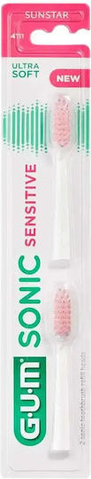 GUM Sonic Senistive 4111 Rezerve capete periuta dinti electrica 2 buc